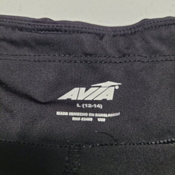 Avia Shorts Athletic Black Performance Luxury Womens Large Light Run Exercise - Picture 4 of 6